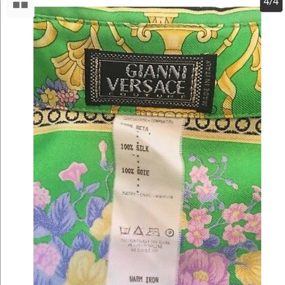 Gianni Versace silk shirt vintage - Picture 4 of 8